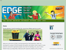 Tablet Screenshot of edgediscgolf.org